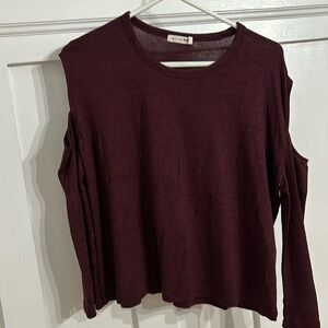 Rag & Bone long sleeve cut out shoulder shirt